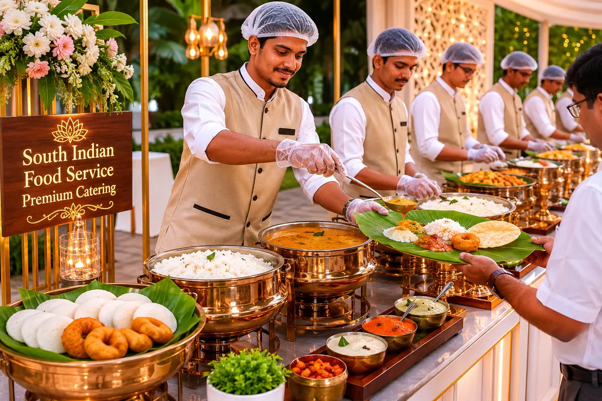 South Indian premium catering food service counter